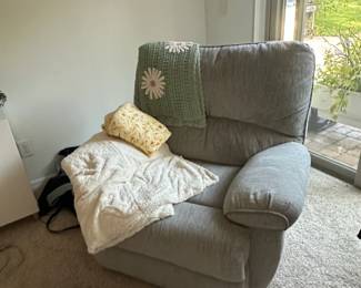 Gray Fabric Recliner