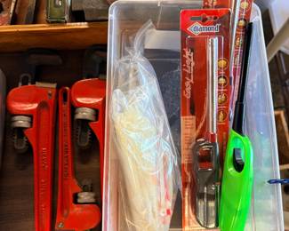 Large wrenchs and garage item