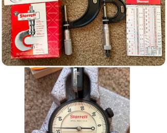 Starret Micrometer set all original papers and boxes