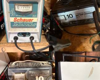 Multiple battery chargers