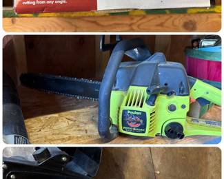 Multiple Chain Saws / saws