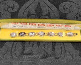 Mother of pearl carved bracelet