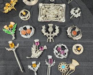 Scottish Thistle Pins