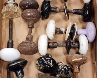 Vintage Porcelain Doorknobs