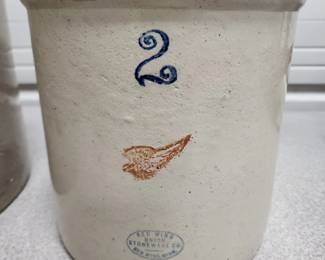 2 Gallon Red Wing Crock
