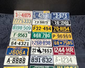 Vintage License Plates