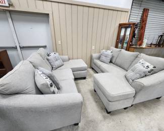 Beautiful Couches with ottomans, very lightly used