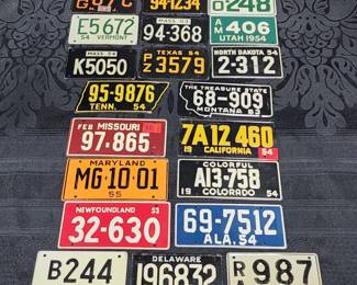 Vintage License Plates