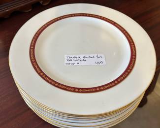 Theodore Haviland York red Lombardie set of 9 $45