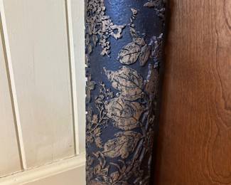 Antique carved wood scroll resin 22” tall $175