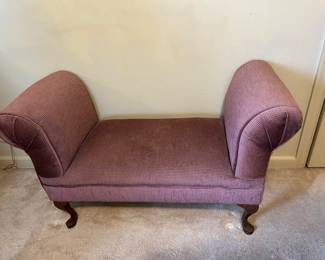 Victorian upholstered bench $70