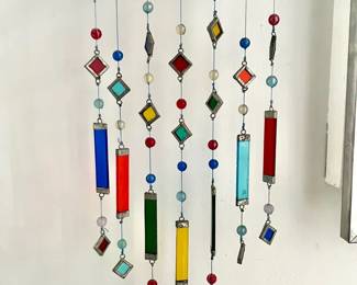 Art Deco Style Stained Glass Windchimes