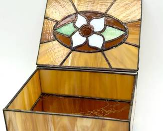 Stained Glass Jewelry Box