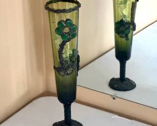 Leaded Glass Vase — Imperfect