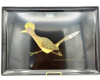 vintage Couroc of Monterey Road Runner serving tray