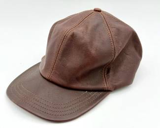 Leather Baseball Cap