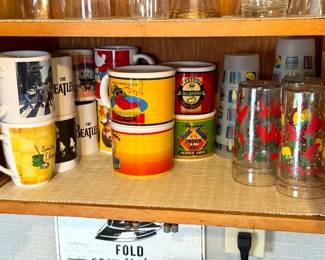 Mugs And Mexican Cabinet