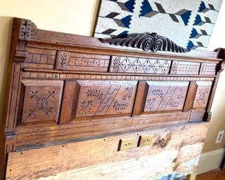Ornate Headboard With Power Switches