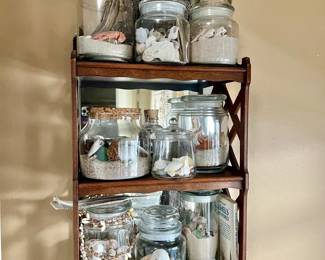 Mirrored Shelf with Seashells