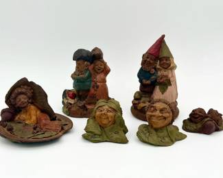 Some Signed-Tom Clark gnome figurines By Cairn Studios