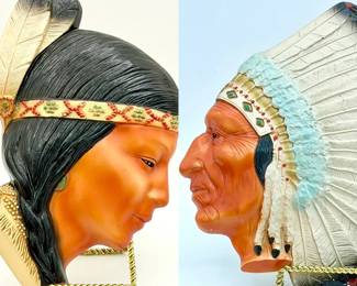 (2) Florida Plastek Native American Silhouettes