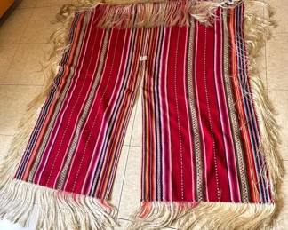 Vibrant 100% Cotton Poncho — Bolivia