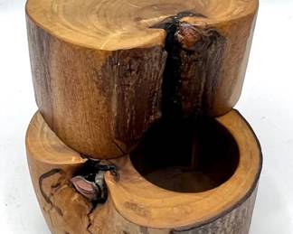 Beautiful Olive Wood Hidden Compartment Jewelry Box