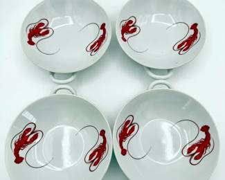 (4) Horchow Lobster Bowls