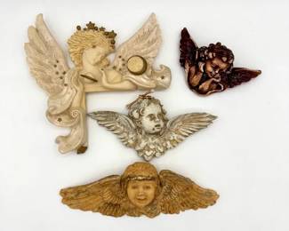 (4) Wall Cherubs