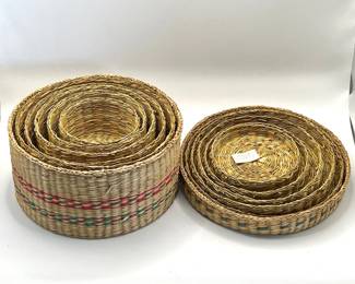 (6) Woven Nesting Baskets — Round — People’s Republic of China