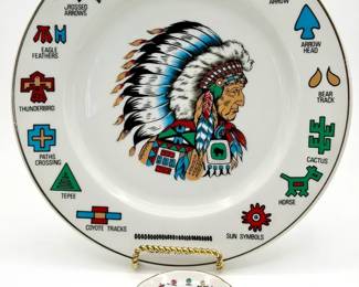 (2) Vintage Native American Plates