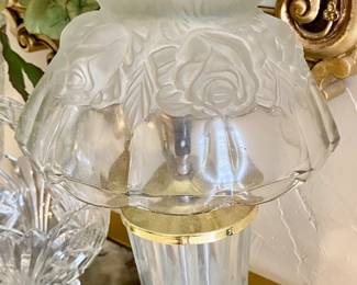 Vintage Crystal/Brass Lamp