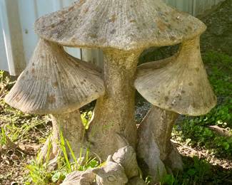 Mushroom Yard Art