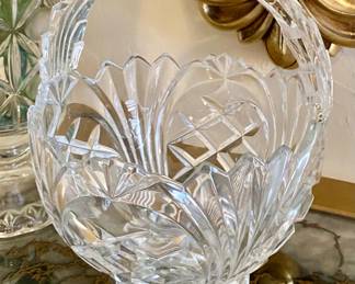 Vintage Crystal Basket