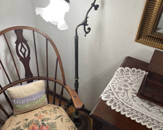 Antique floor lamp.