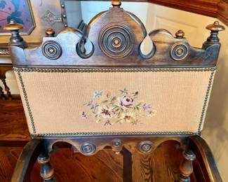 Unique 1920's Berkey &. Gay Armed Chair