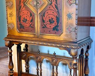 Berkey & Gay Renaissance Revival Chest on Walnut Base