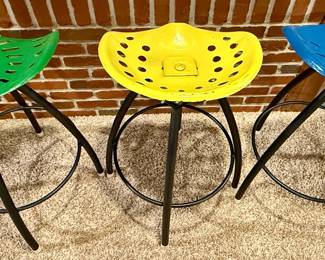 Set of 4 Tractor Seat Bar Stools