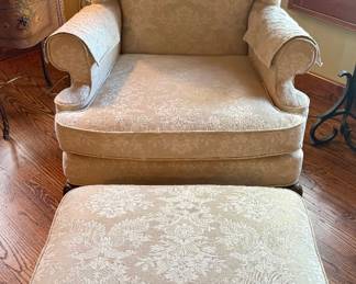 Pearson Wingback chair and ottoman