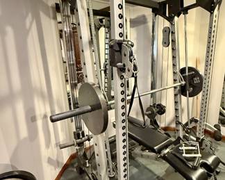 Nautilus NT-CCI Smith Machine with cable crossover station and high low pulleys
