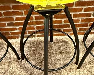 Set of 4 Tractor Seat Bar Stools