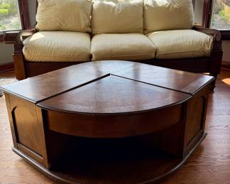 Plantation Style Sofa and Coffee Table 