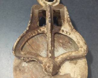Three Vintage Pulley Blocks