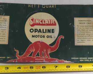 Sinclair Opaline Motor Oil Tin Sign