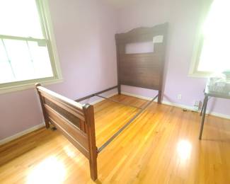 Antique headboard, footboard and frame