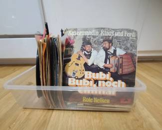 About 200 45 records were found. Mostly 70's country and European