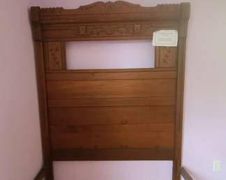 Antique headboard, footboard and frame