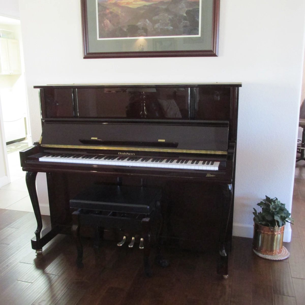 Baldwin Ebony Rosewood Piano w/Bench (EXCELLENT CONDITION)