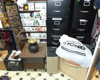 Loaded Basement, File Cabinets, Hess Truck Collection, Bric-A-Brac