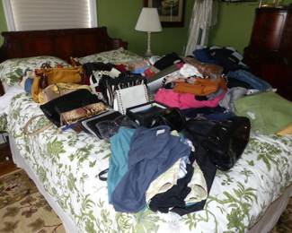 Handbags, Assorted Clothing